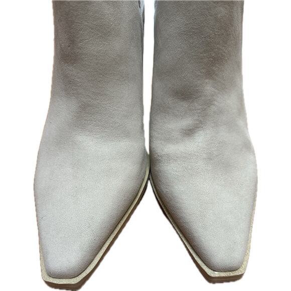 Steve Madden Cornelia Bone Suede Boots Size 11 Leather Shoes New! - Picture 8 of 11